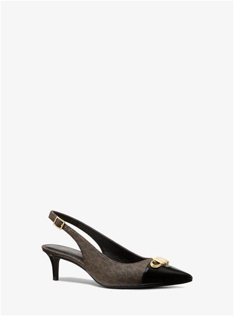 michael kors pump with hanging logo charm|Parker Flex Logo Pump .